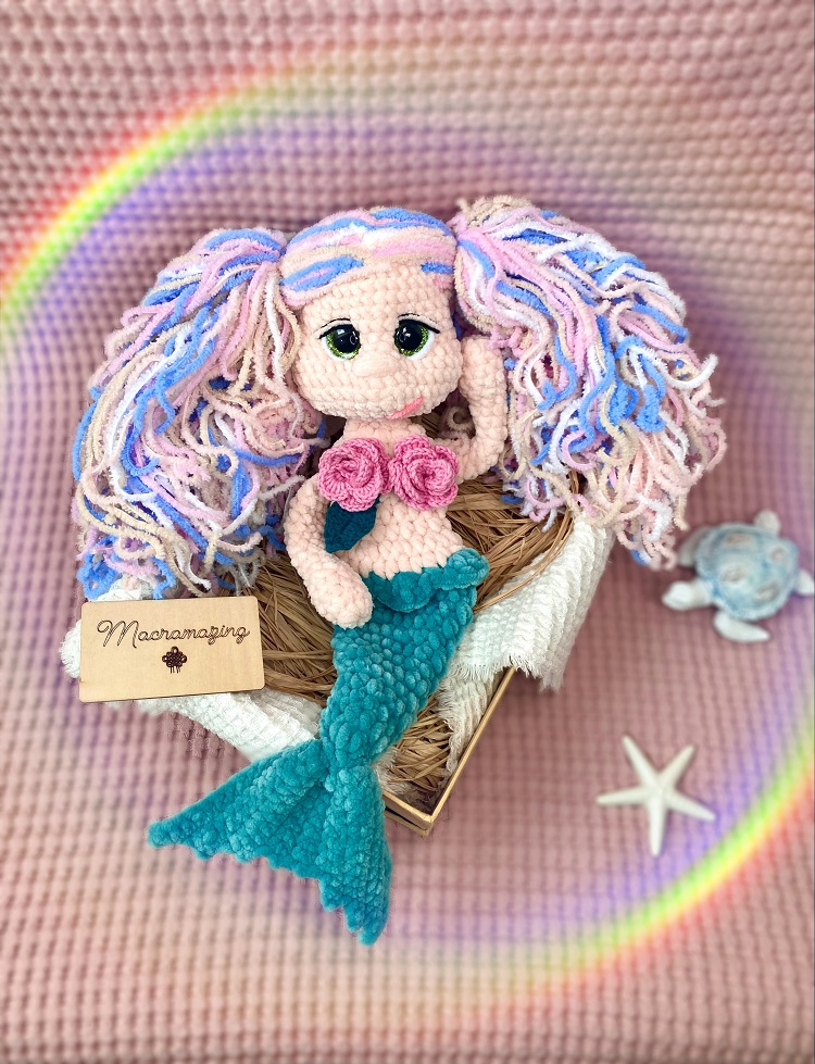 Morska_panna_Aurora_shop_2 Crochet snuggler mermaid pattern
