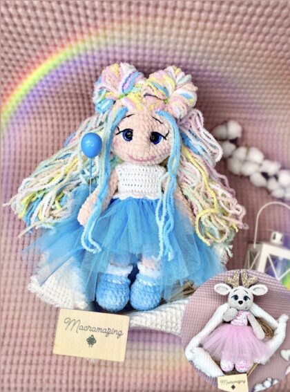Crochet doll and dear pattern